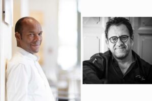 Chefs Marcel Ravin and Michel Sarran