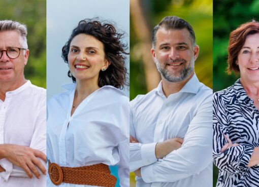 L-R: Ashley Goddard, Silvia Collepardi, Michel Politano and Sarah Walker Kerr