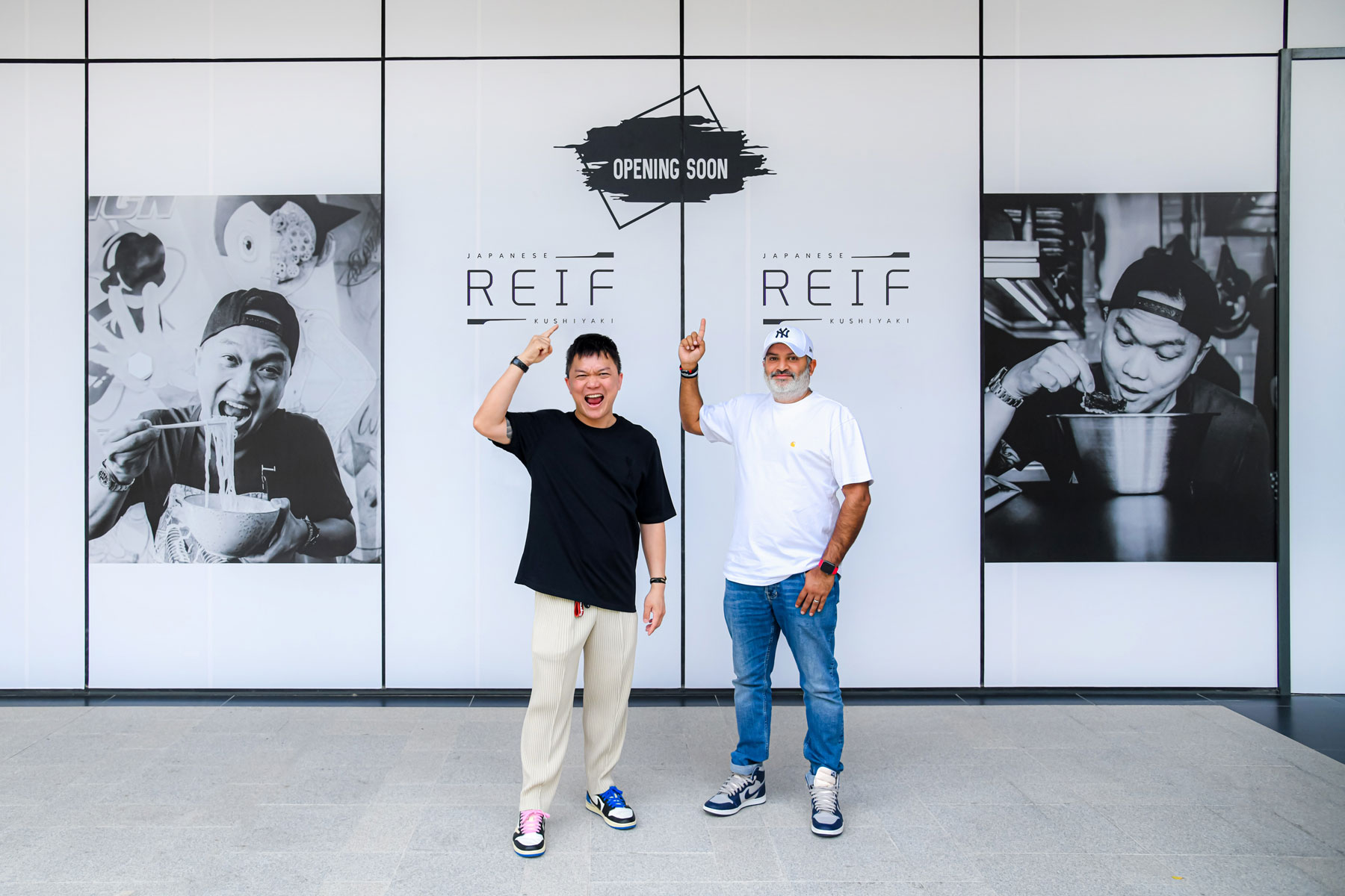 Chef and co-owner Reif Othman with business partner Ahsan Kahlon